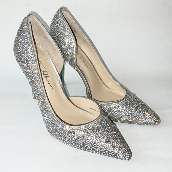 Betsey Johnson Shoes Betsey Johnson Hazil Silver Dress Pumps